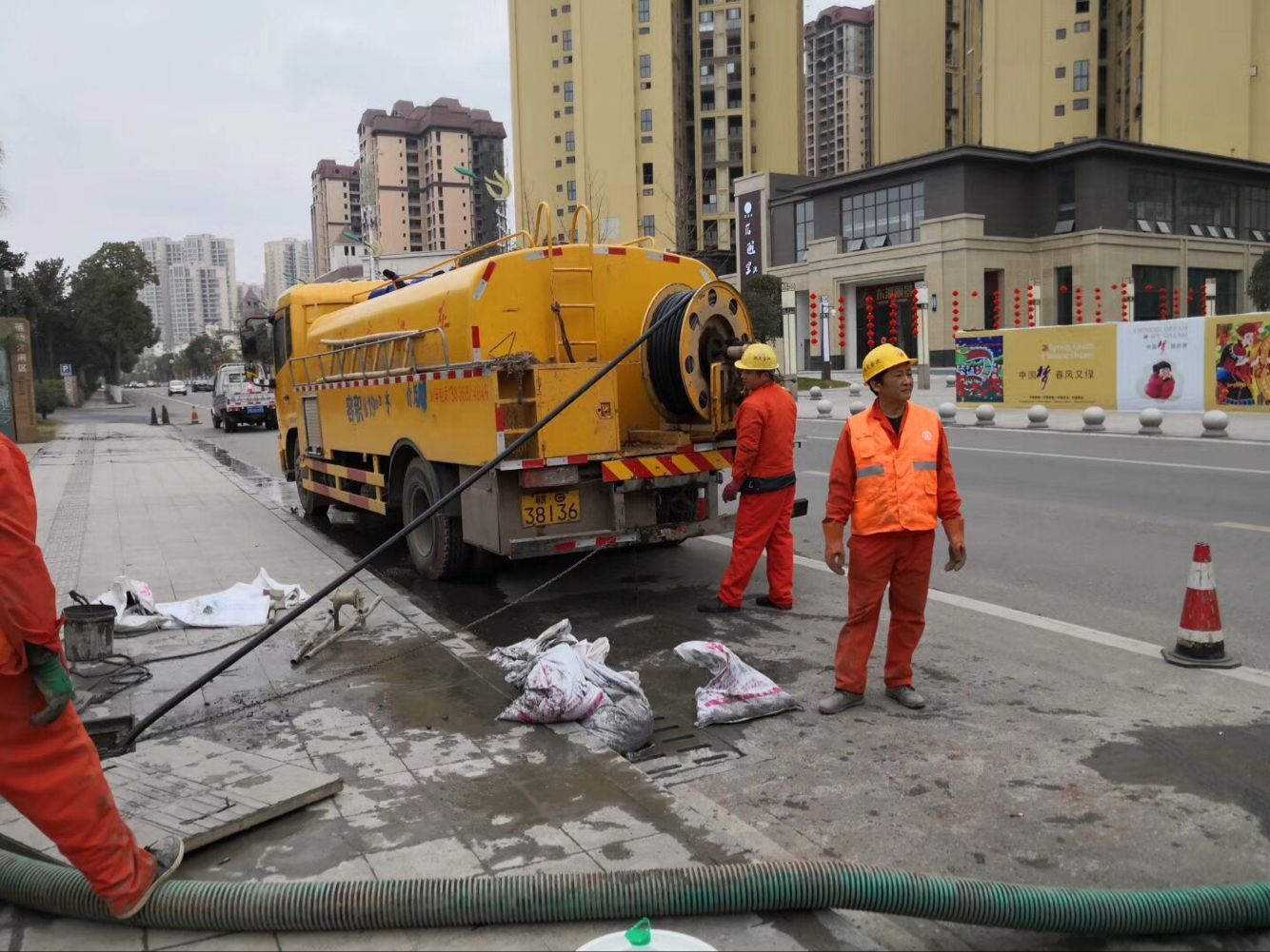 阳新排污管道清淤-管道清洗